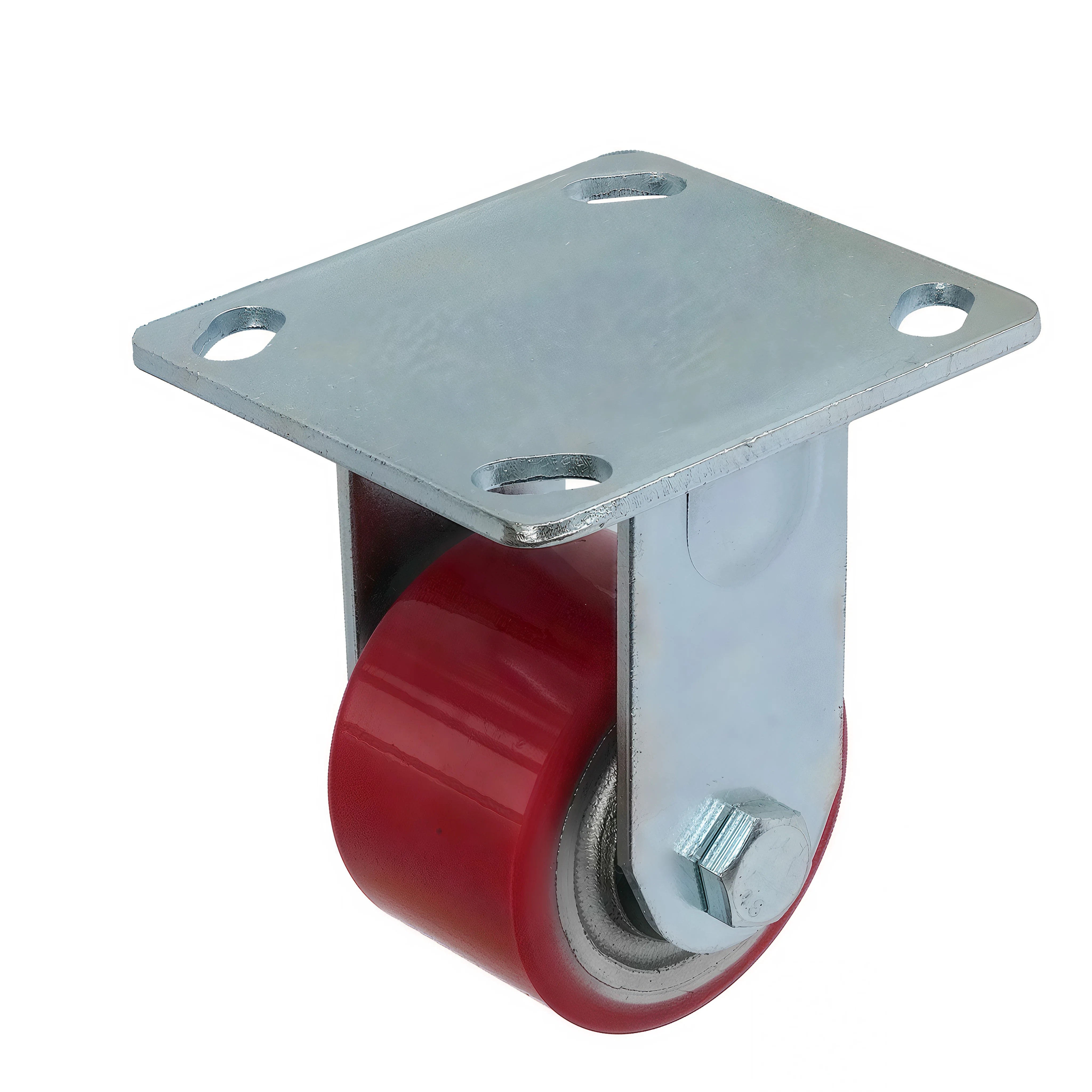 FCP 921 - Большегрузное полиуретановое колесо 75 мм, ширина - 50 (неповорот., площадка, роликоподш.)